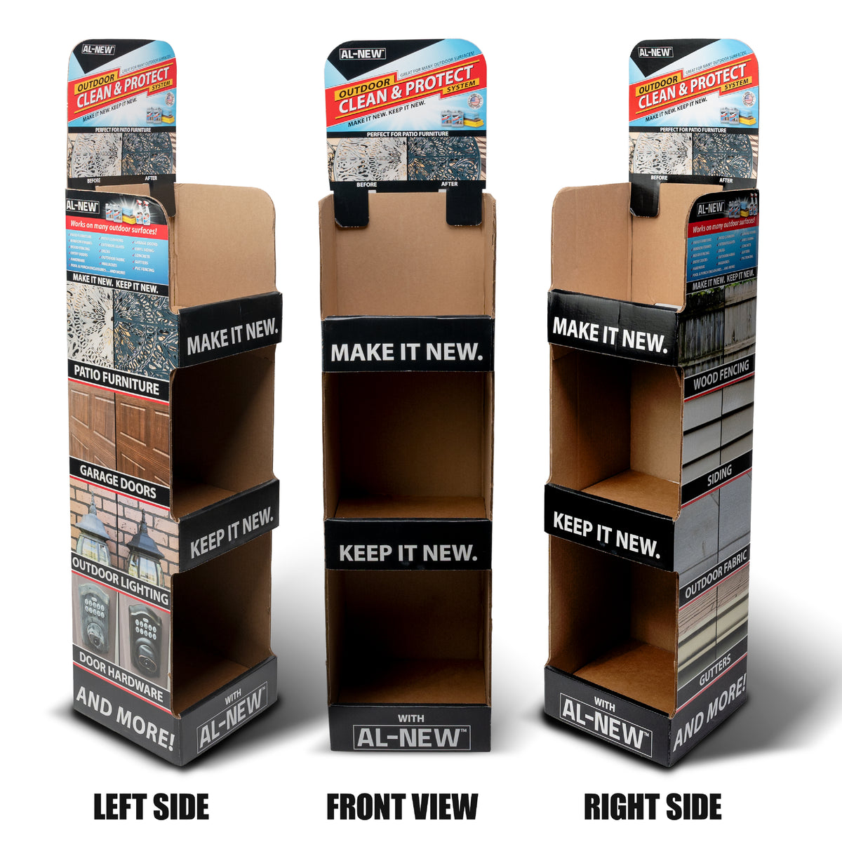 1021 - AL-NEW Retail Display - Corrugated Display Only (No Products)