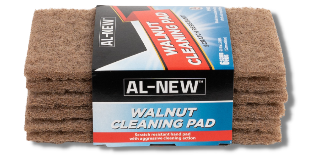 AL-NEW Walnut Cleaning Pads (6 Pack)
