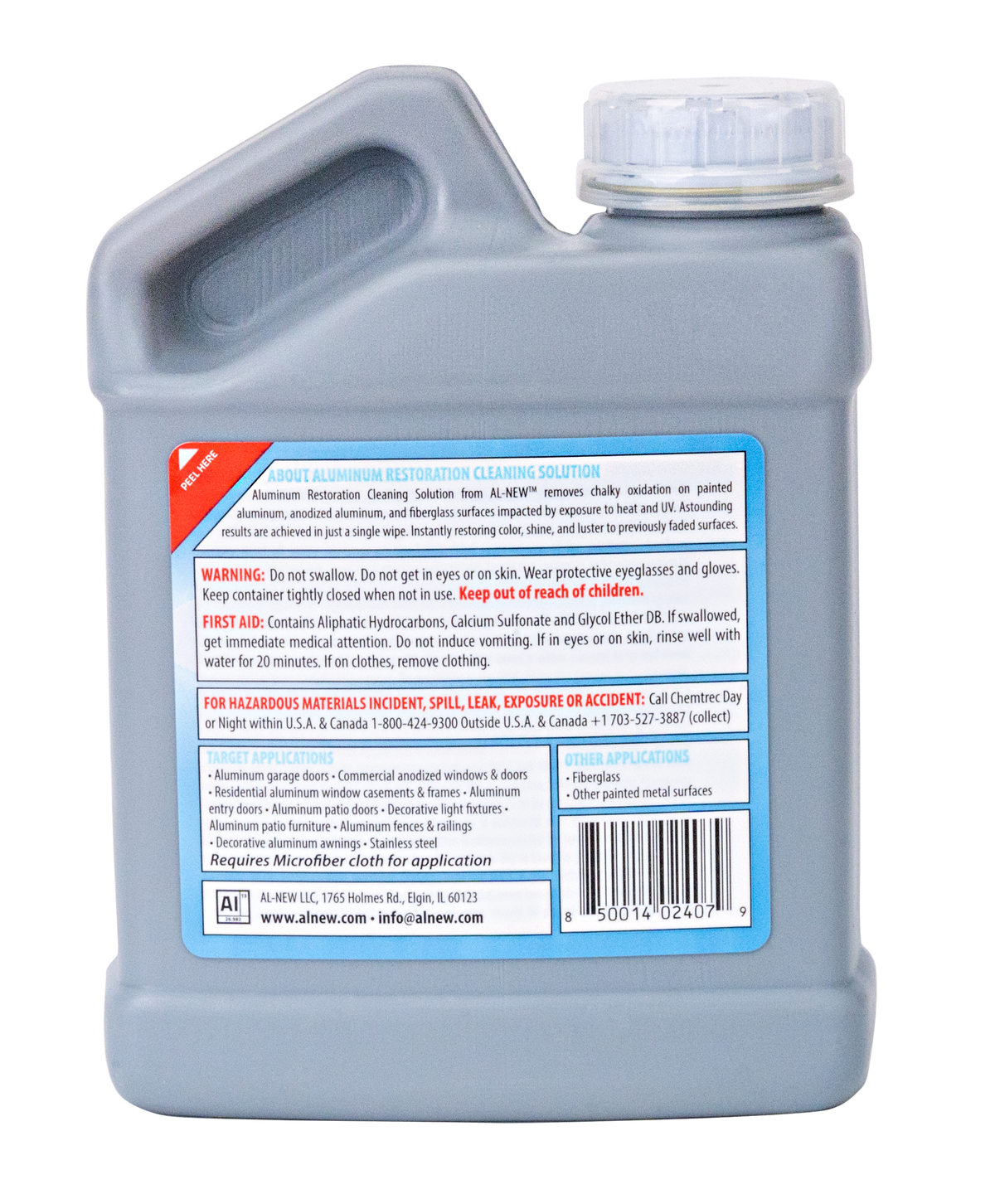 AL-NEW Aluminum Restoration Cleaning Solution