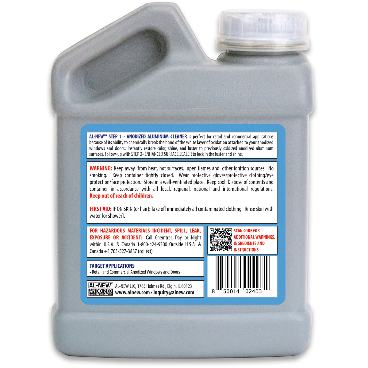 AL-NEW Anodized Aluminum Cleaner